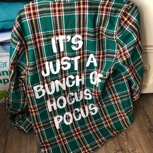 Hocus pocus flannel NWT